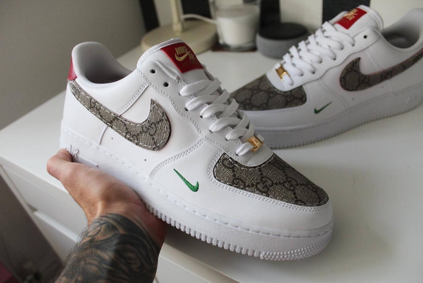 Air force 1 Custom Gucci Yee Sox